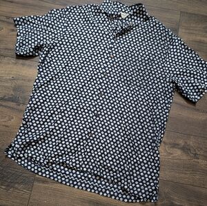 Kenny‎ Flowers XXL Edition 100% Cotton Floral Navy Top Size S/M